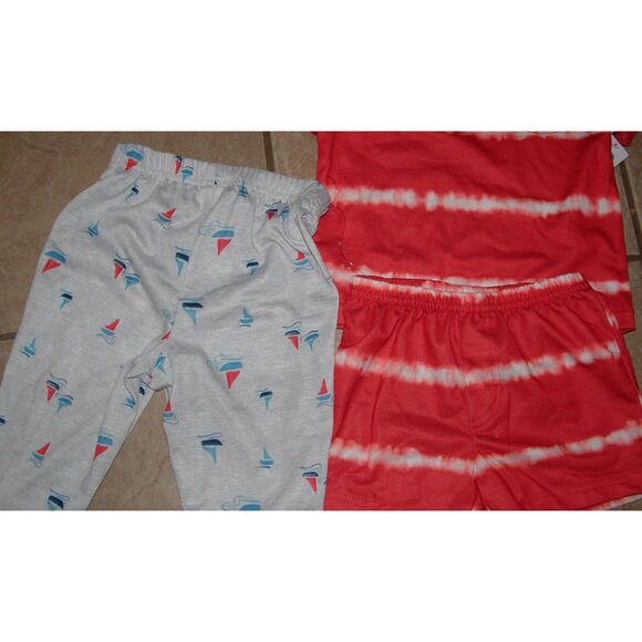 NEW NWT Boy Sz 2 Toddler Shirt, Shorts & Pants 3 Pc Colorful Sailboat Theme Set - Picture 3 of 3